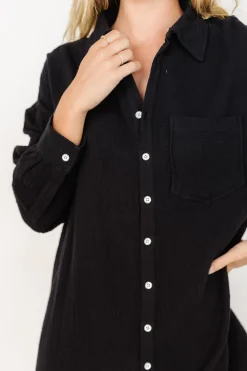 Outlet Baltic Born Andres Button Shirt Dress | Black