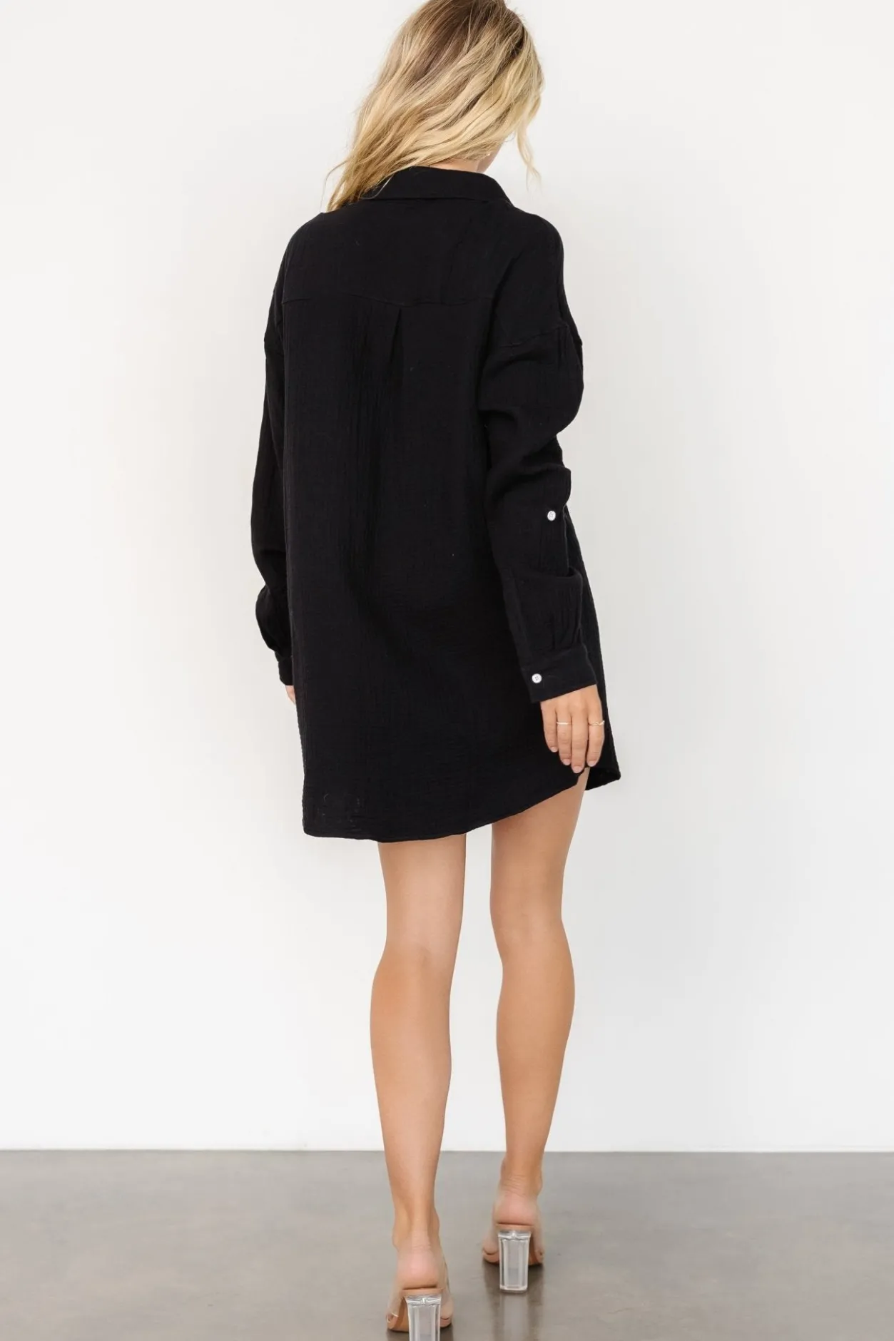 Outlet Baltic Born Andres Button Shirt Dress | Black
