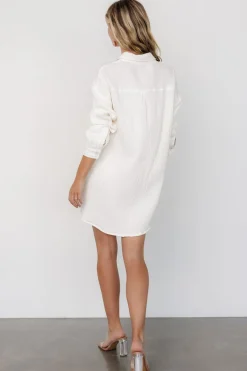 Discount Baltic Born Andres Button Shirt Dress | Ivory