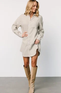 Fashion Baltic Born Andres Button Shirt Dress | Light Sage LightSage