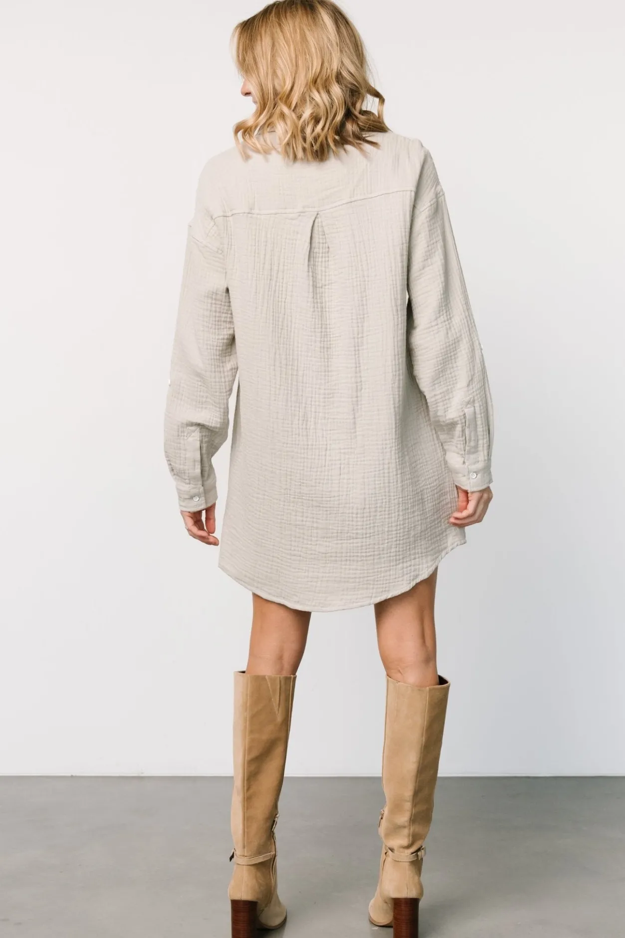 Fashion Baltic Born Andres Button Shirt Dress | Light Sage LightSage