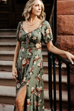 Clearance Baltic Born Angela Maxi Dress | Olive Rose Floral OliveRoseFloral