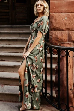 Clearance Baltic Born Angela Maxi Dress | Olive Rose Floral OliveRoseFloral