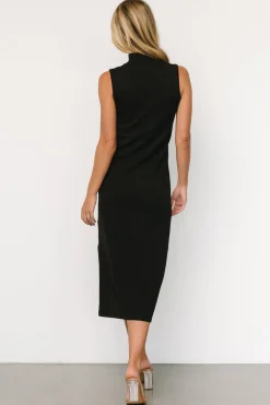 Discount Baltic Born Angelina Mock Neck Tank Dress | Black