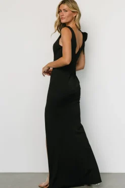 New Baltic Born Angelique Fitted Gown | Black