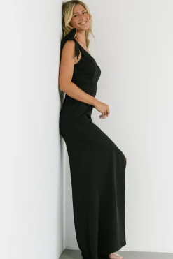 New Baltic Born Angelique Fitted Gown | Black