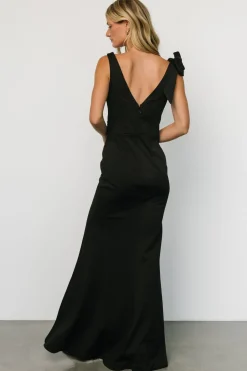 New Baltic Born Angelique Fitted Gown | Black