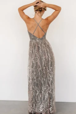 Clearance Baltic Born Anisa Shimmer Gown | Eucalyptus + Rose Eucalyptus+Rose
