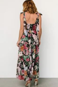 Hot Baltic Born Anita Maxi Dress | Black Multi Floral BlackMultiFloral
