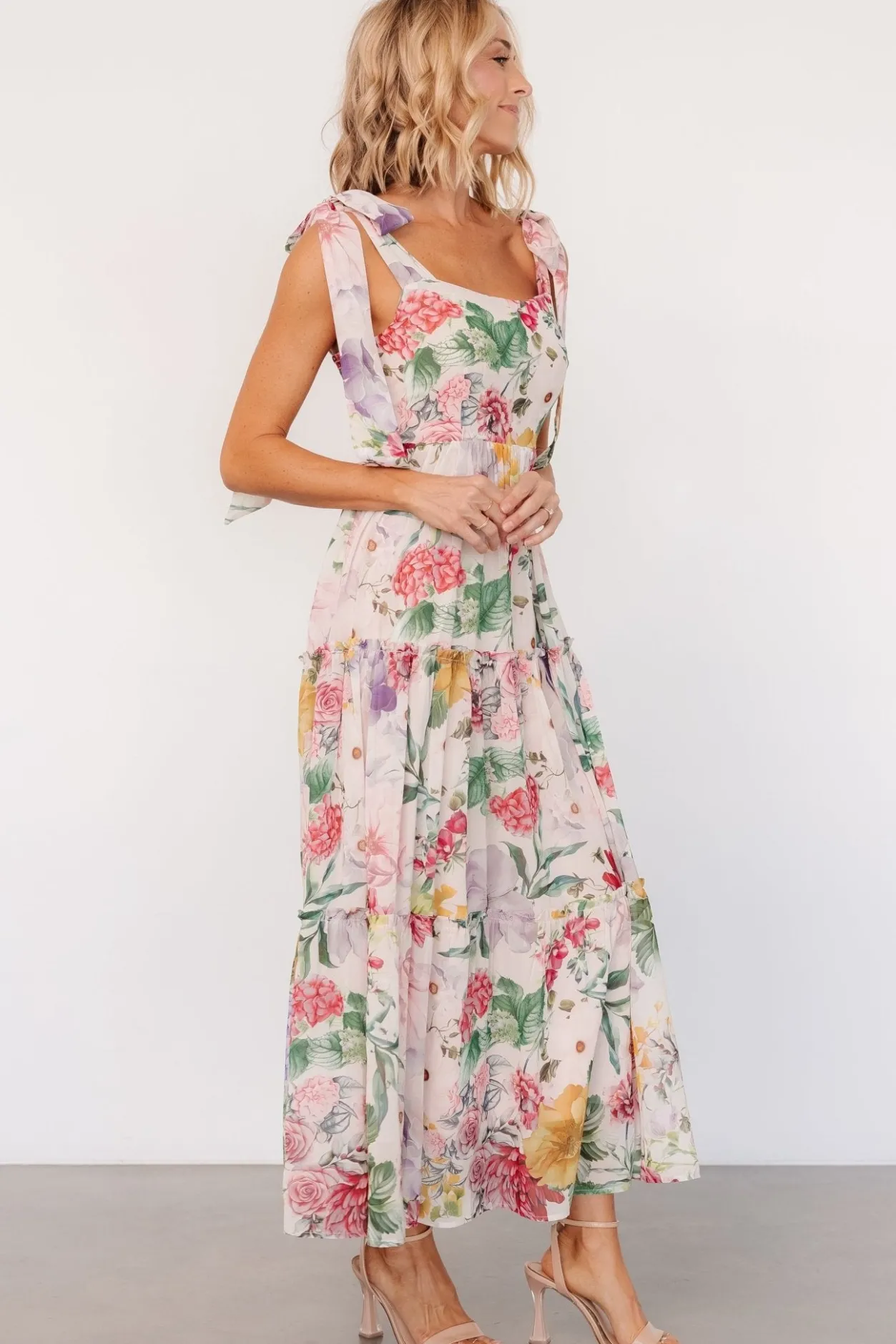 Outlet Baltic Born Anita Maxi Dress | Blush Multi Floral BlushMultiFloral