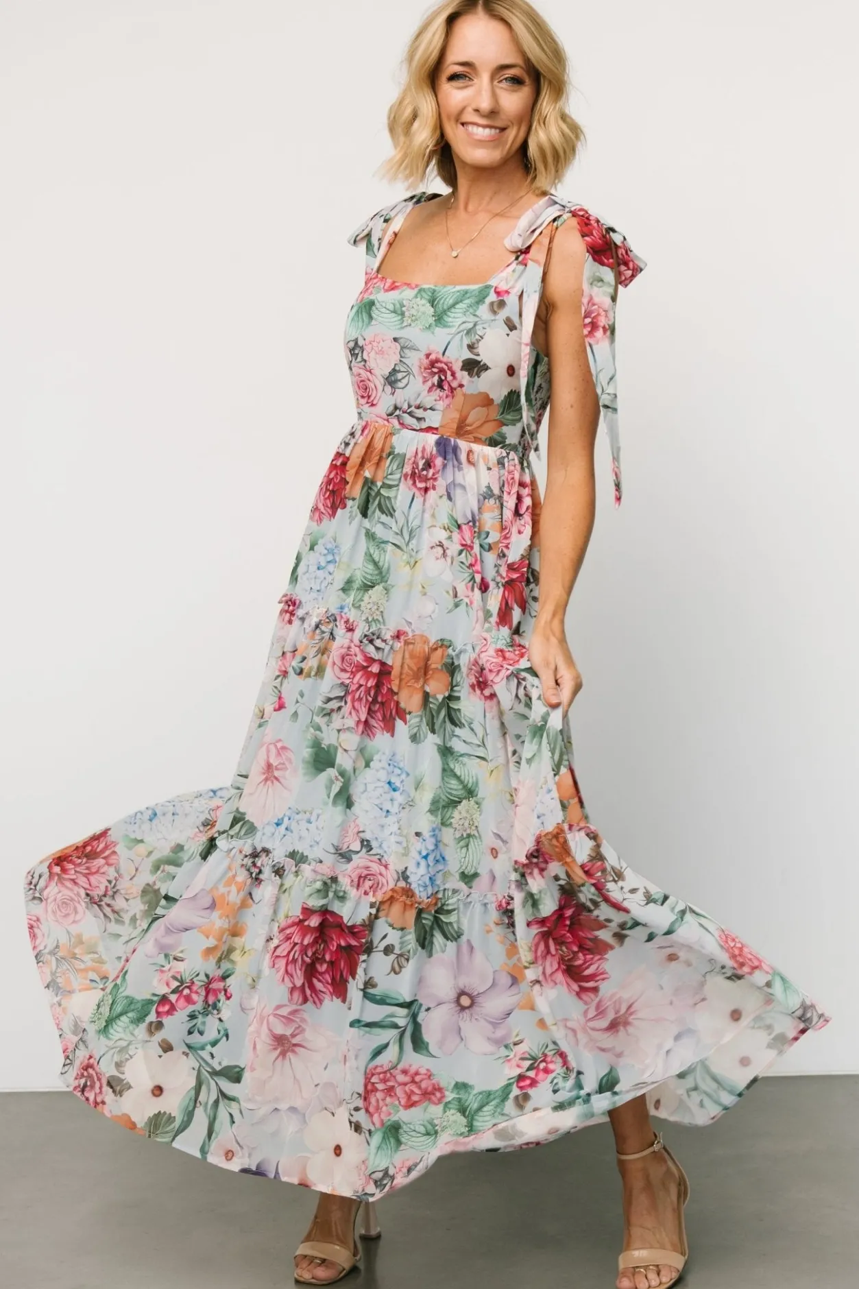 Sale Baltic Born Anita Maxi Dress | Light Blue Multi Floral LightBlueMultiFloral