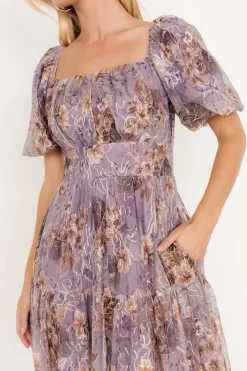 Fashion Baltic Born Annabeth Midi Dress | Lavender Floral LavenderFloral