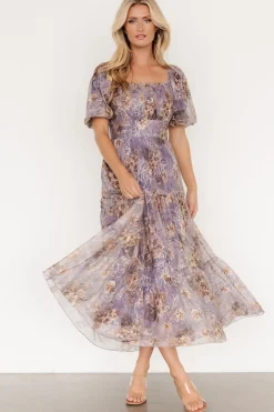 Fashion Baltic Born Annabeth Midi Dress | Lavender Floral LavenderFloral