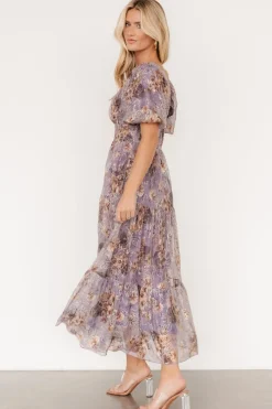 Fashion Baltic Born Annabeth Midi Dress | Lavender Floral LavenderFloral