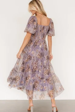 Fashion Baltic Born Annabeth Midi Dress | Lavender Floral LavenderFloral