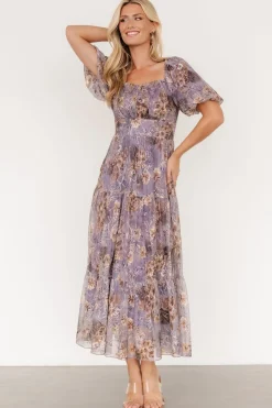 Fashion Baltic Born Annabeth Midi Dress | Lavender Floral LavenderFloral