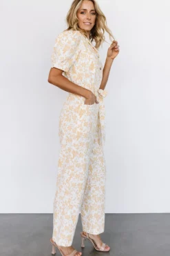 Best Baltic Born Annalise Jumpsuit | White + Yellow White+Yellow