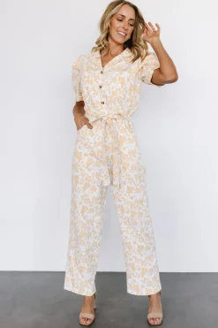 Best Baltic Born Annalise Jumpsuit | White + Yellow White+Yellow