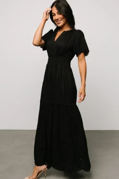 Sale Baltic Born Annette Eyelet Maxi Dress | Black
