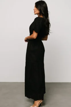 Sale Baltic Born Annette Eyelet Maxi Dress | Black
