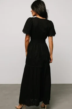 Sale Baltic Born Annette Eyelet Maxi Dress | Black