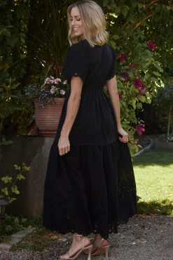 Sale Baltic Born Annette Eyelet Maxi Dress | Black