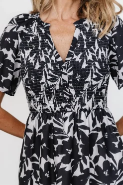 Discount Baltic Born Annise Midi Dress | Black Floral BlackFloral