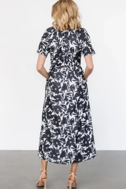 Discount Baltic Born Annise Midi Dress | Black Floral BlackFloral