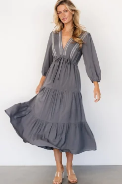 Online Baltic Born Antonia Dress | Dark Gray DarkGray