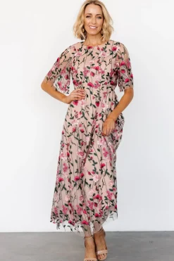New Baltic Born Arabella Embroidered Tulle Maxi Dress | Rose Garden RoseGarden