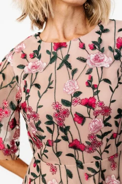 New Baltic Born Arabella Embroidered Tulle Maxi Dress | Rose Garden RoseGarden