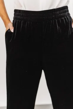 Clearance Baltic Born Archie Velvet Jogger Pants | Black