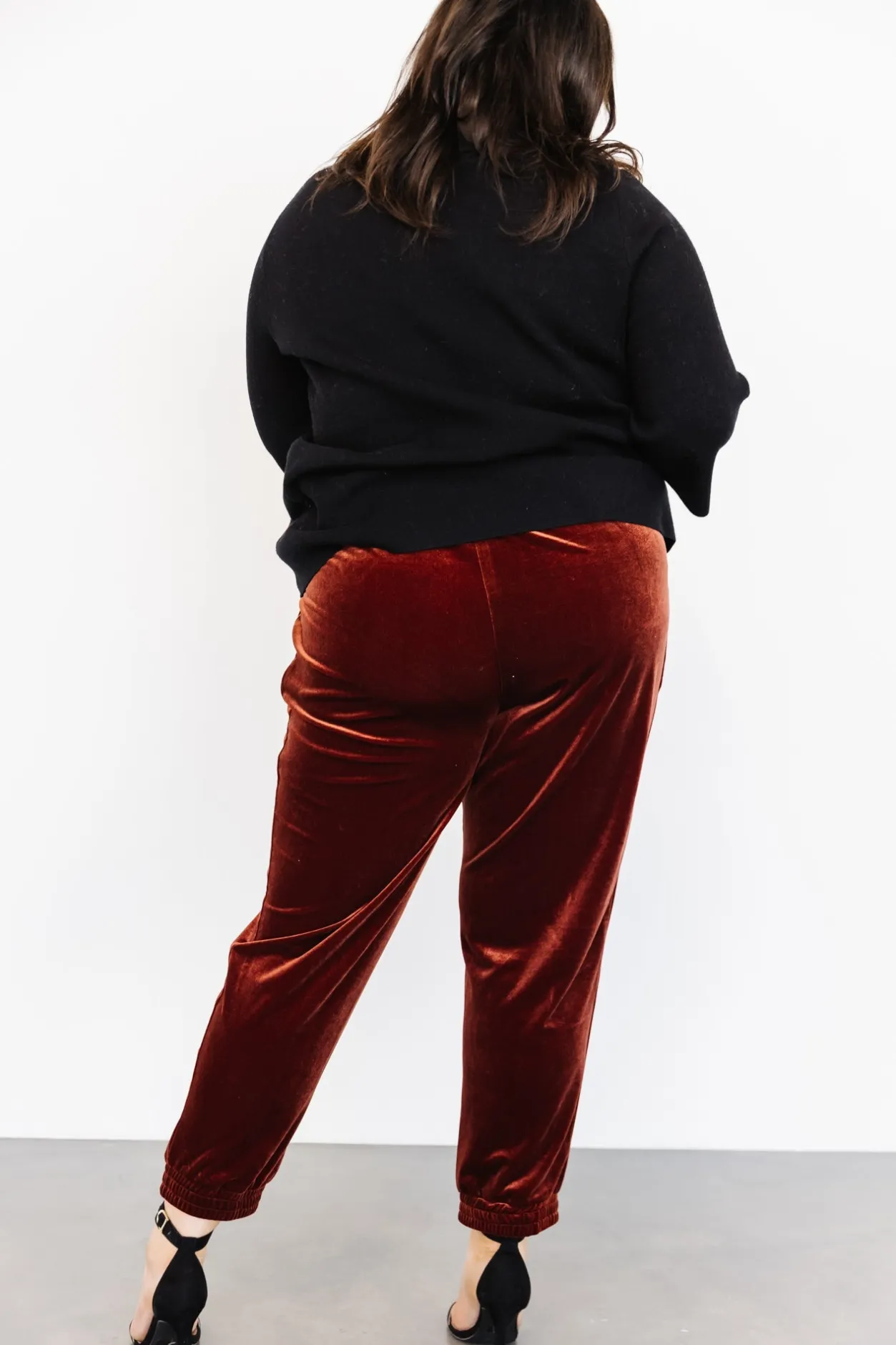Online Baltic Born Archie Velvet Jogger Pants | Cinnamon