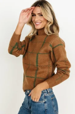 Clearance Baltic Born Arden Turtleneck Sweater | Camel