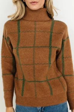 Clearance Baltic Born Arden Turtleneck Sweater | Camel
