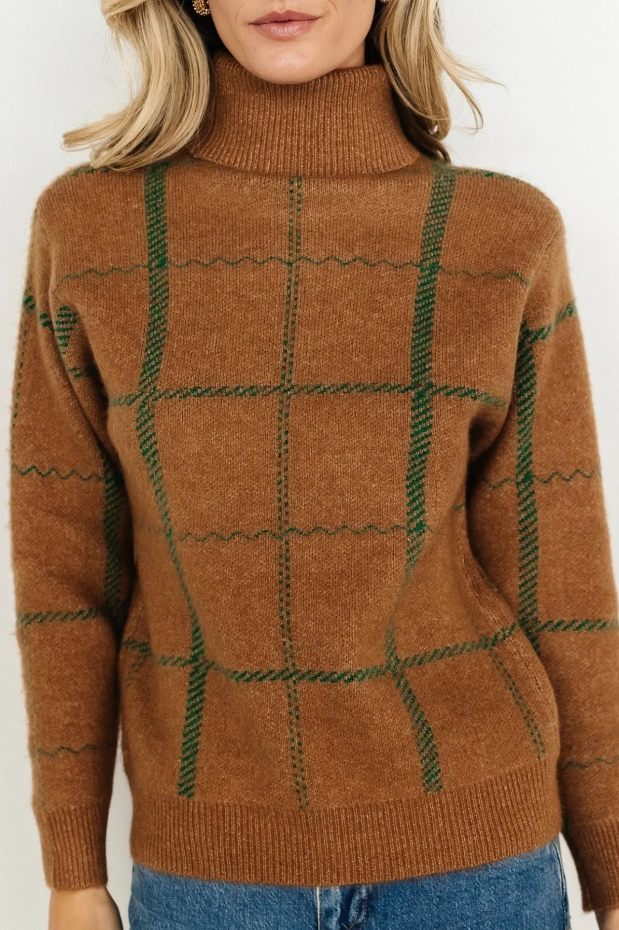 Clearance Baltic Born Arden Turtleneck Sweater | Camel