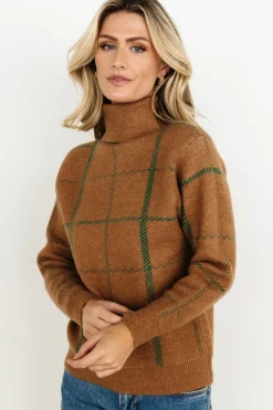 Clearance Baltic Born Arden Turtleneck Sweater | Camel