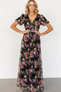 Fashion Baltic Born Ardley Maxi Dress | Black Multi Floral BlackMultiFloral