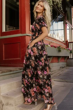 Fashion Baltic Born Ardley Maxi Dress | Black Multi Floral BlackMultiFloral