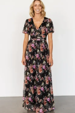 Fashion Baltic Born Ardley Maxi Dress | Black Multi Floral BlackMultiFloral