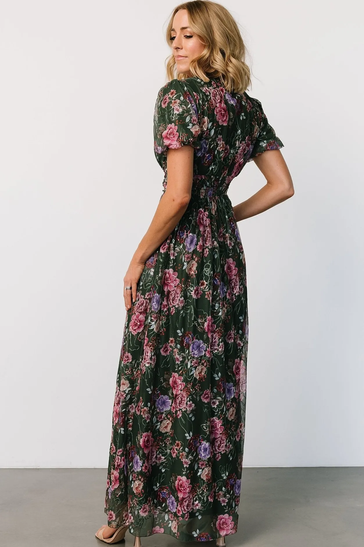 Clearance Baltic Born Ardley Maxi Dress | Green + Pink Floral Green+PinkFloral