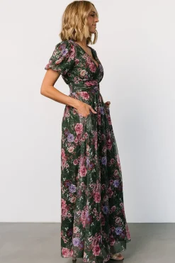 Clearance Baltic Born Ardley Maxi Dress | Green + Pink Floral Green+PinkFloral