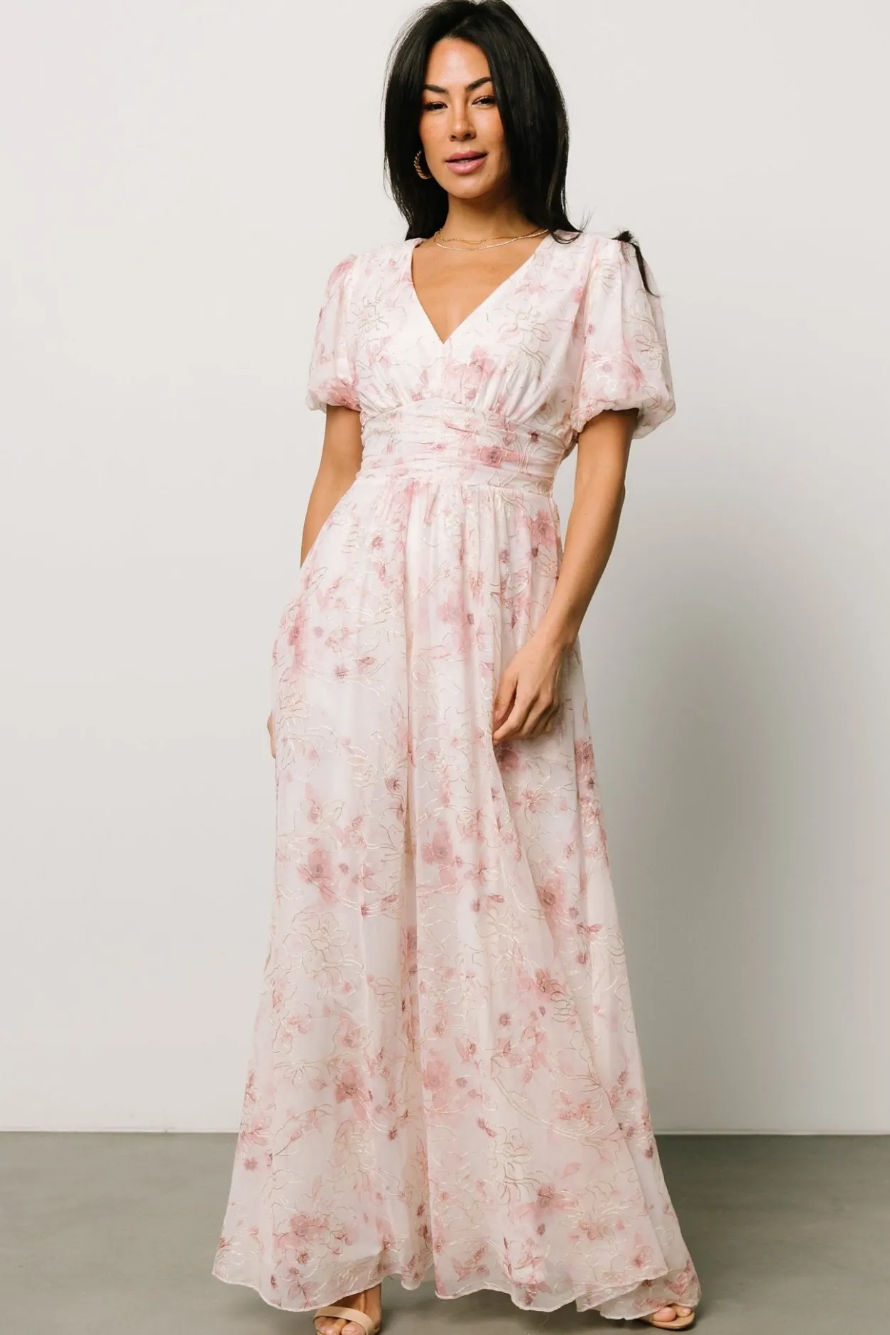 Hot Baltic Born Ardley Maxi Dress | Mauve Floral MauveFloral