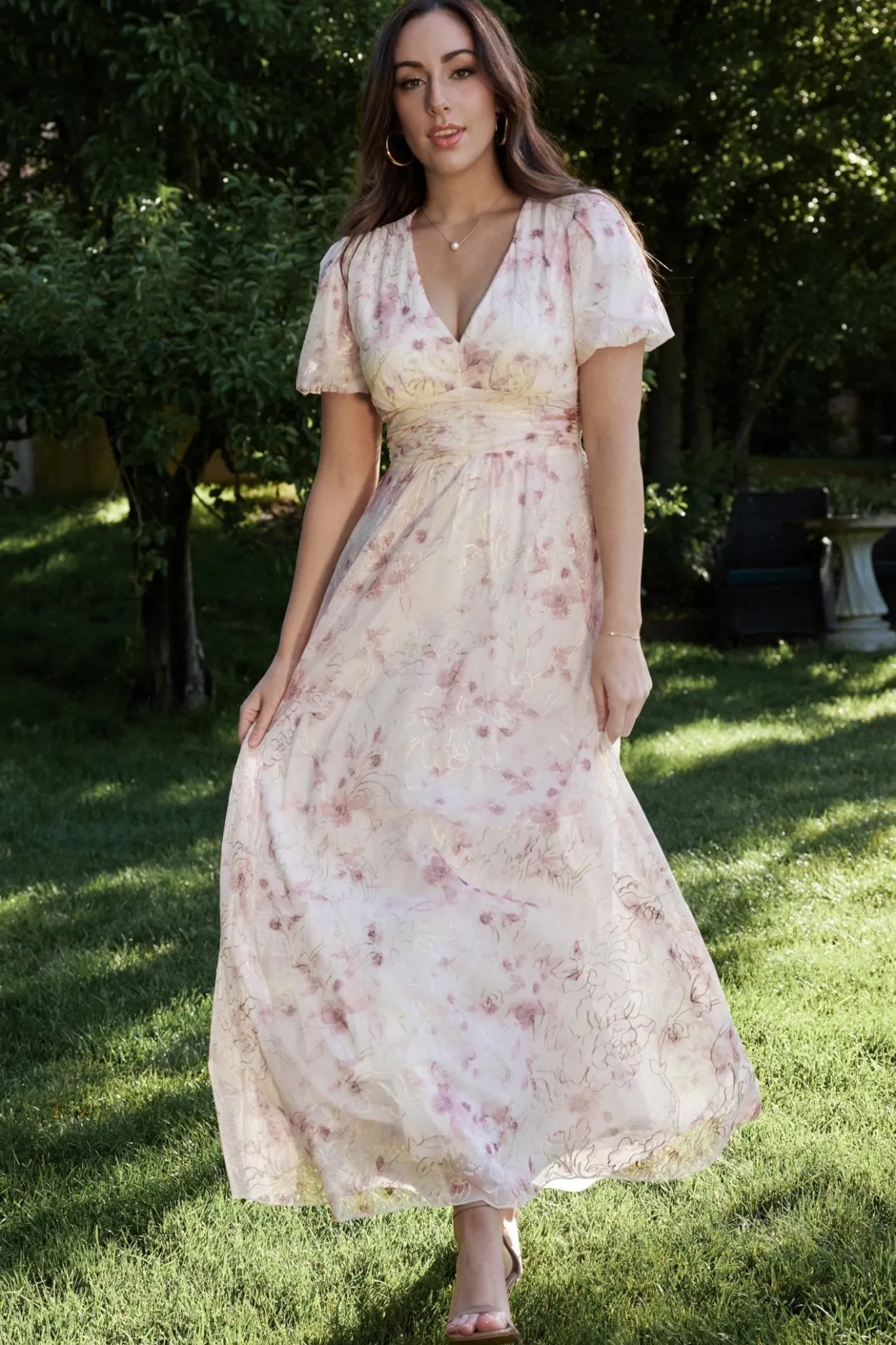 Hot Baltic Born Ardley Maxi Dress | Mauve Floral MauveFloral