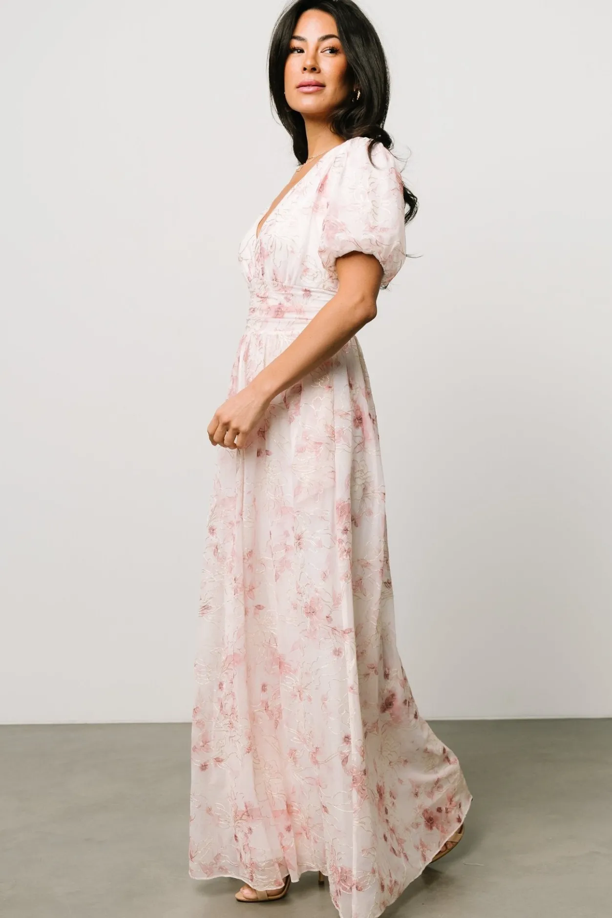 Hot Baltic Born Ardley Maxi Dress | Mauve Floral MauveFloral