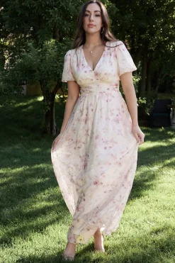 Hot Baltic Born Ardley Maxi Dress | Mauve Floral MauveFloral