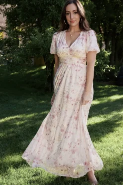 Hot Baltic Born Ardley Maxi Dress | Mauve Floral MauveFloral