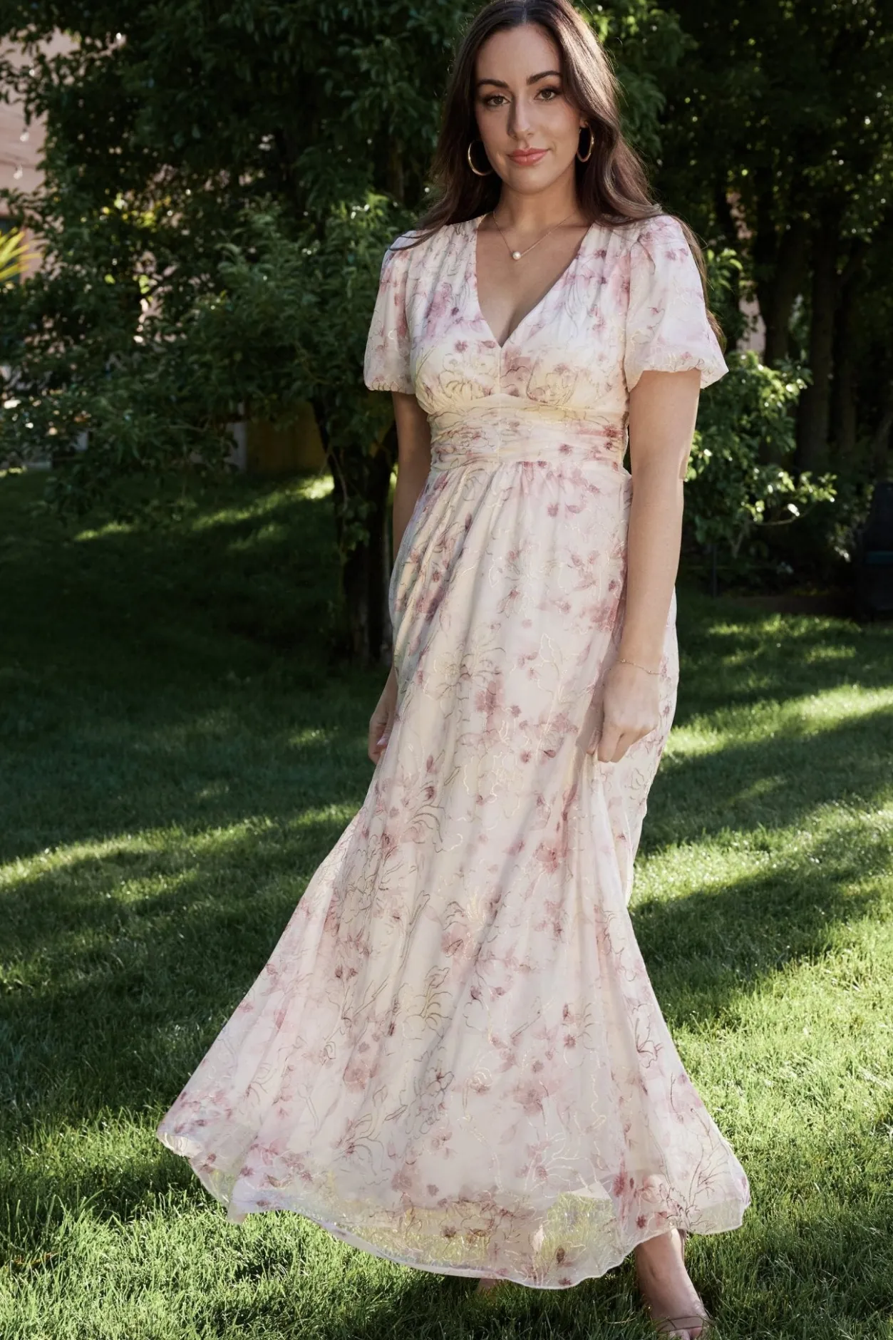 Hot Baltic Born Ardley Maxi Dress | Mauve Floral MauveFloral