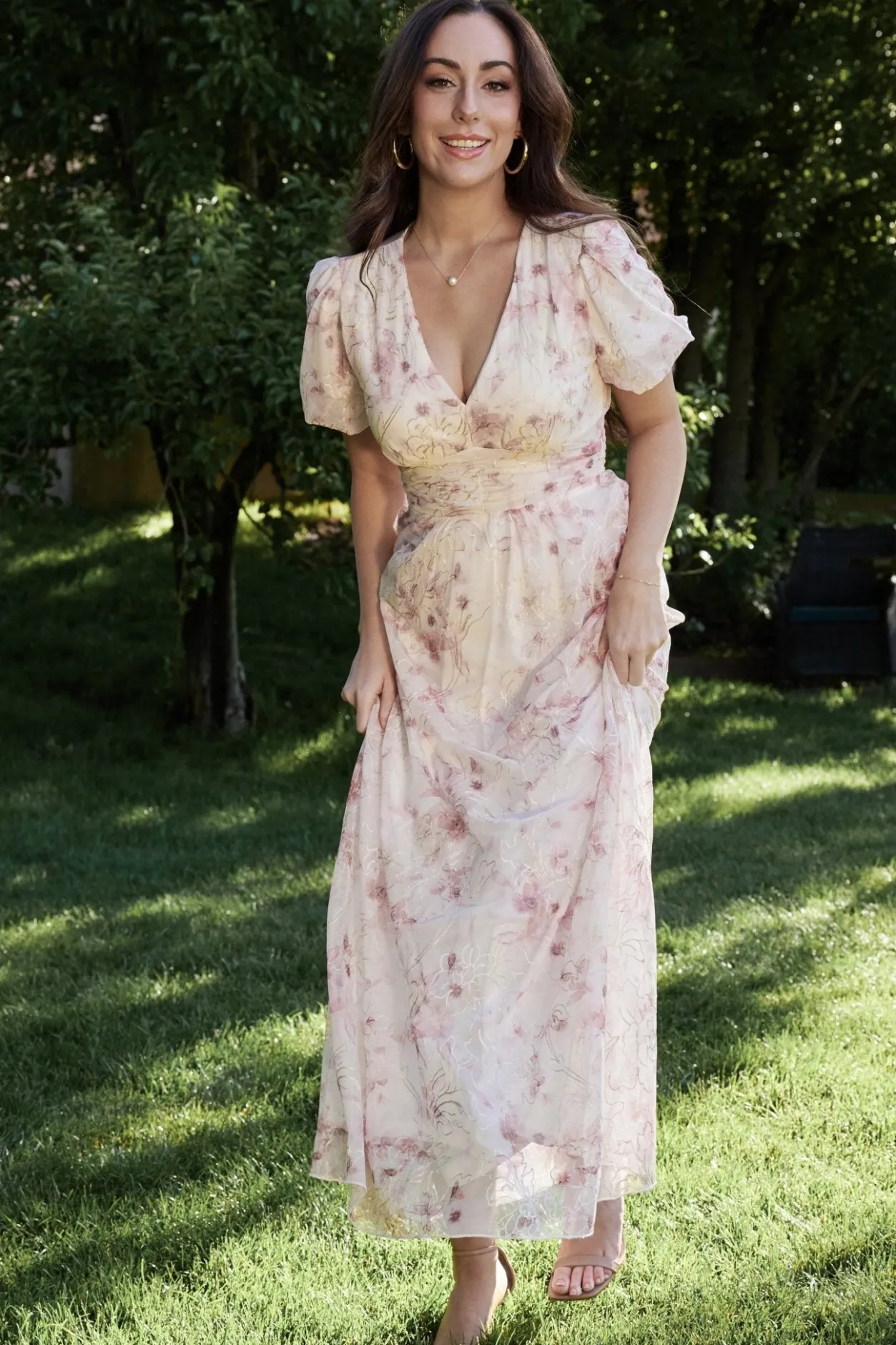 Hot Baltic Born Ardley Maxi Dress | Mauve Floral MauveFloral