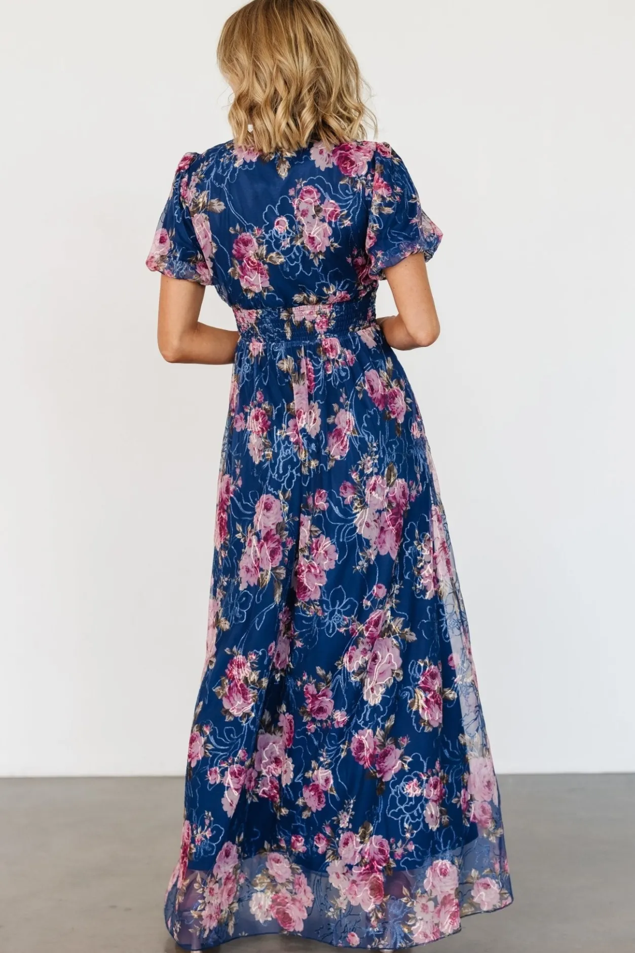 Discount Baltic Born Ardley Maxi Dress | Navy + Pink Floral Navy+PinkFloral